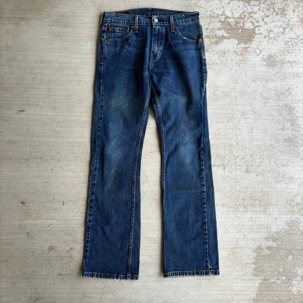 Y2K Levi's 527 Jeans Men's Size 30x32 Blue Bootcut Dark Wash Western Cowboy
